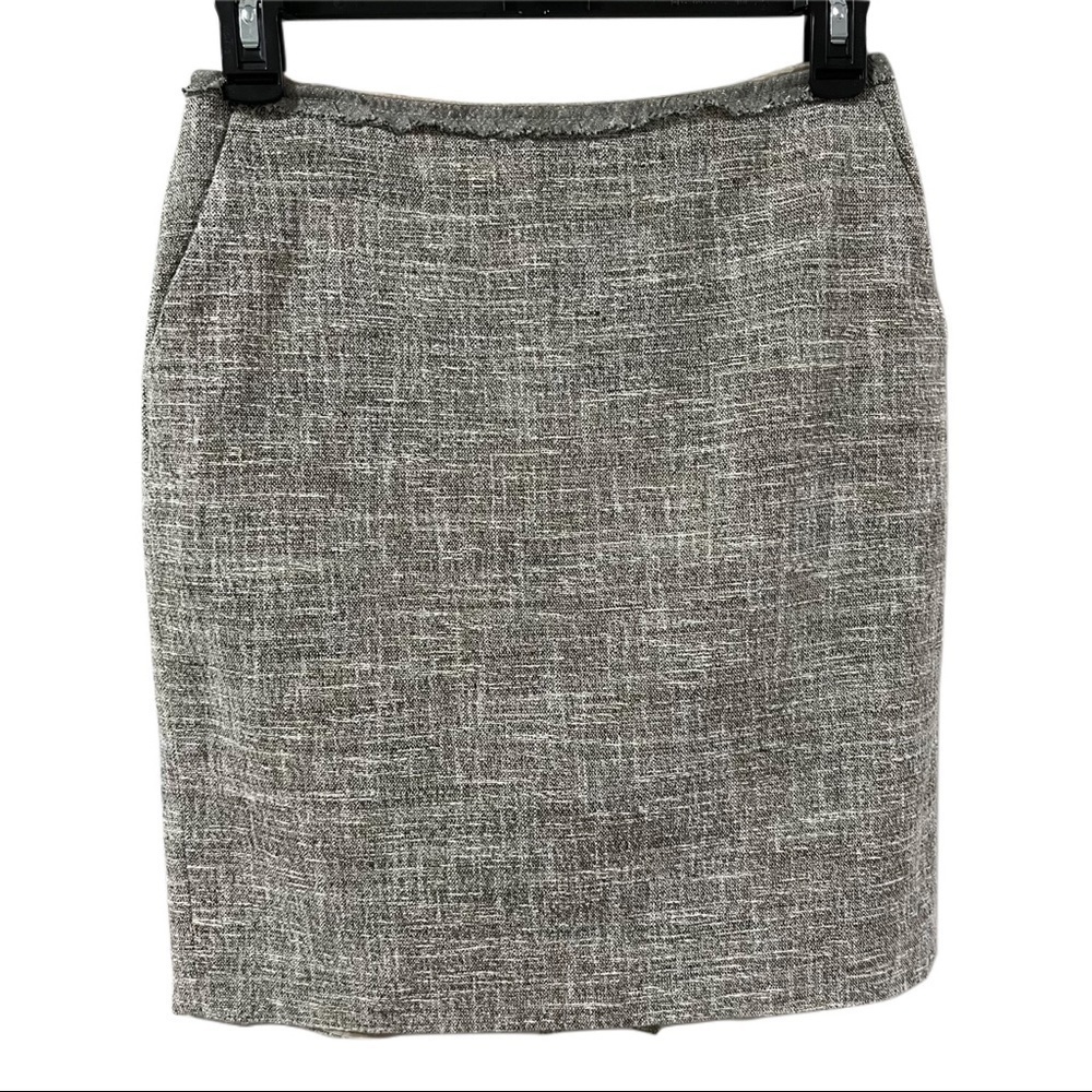 Ann Taylor O Petite Gray Skirt Women